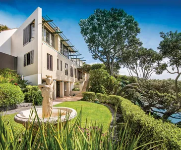 This stunning beachfront home in Narrow Neck is a coastal classic