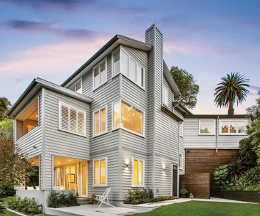 This grand Remuera home offers private living in a Double Grammar Zone
