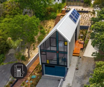 Inside a Mondrian-inspired seaside home for sale in Paekakariki