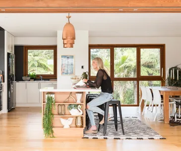 A rundown home is renovated for the ultimate indoor-outdoor flow