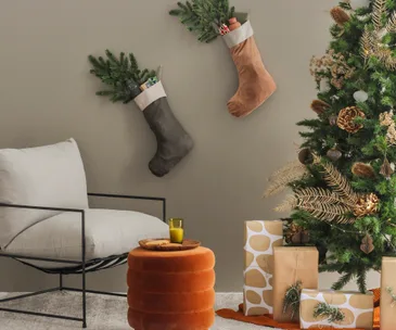 How to make orange and gold Christmas decorations look chic, not kitsch