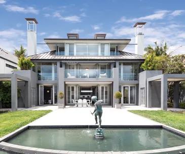 This impressive clifftop estate comes with an indoor pool and sauna