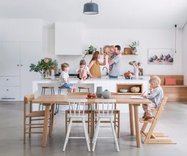Inside an impressive family home filled with tranquil Scandi style
