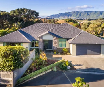 This home at Waikanae Beach comes with an outlook to Kapiti Island
