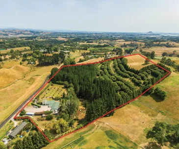 This 7.8ha property comes with its own paintball business and pine forest