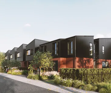 These architecturally-designed townhouses offer brand new living in Belmont