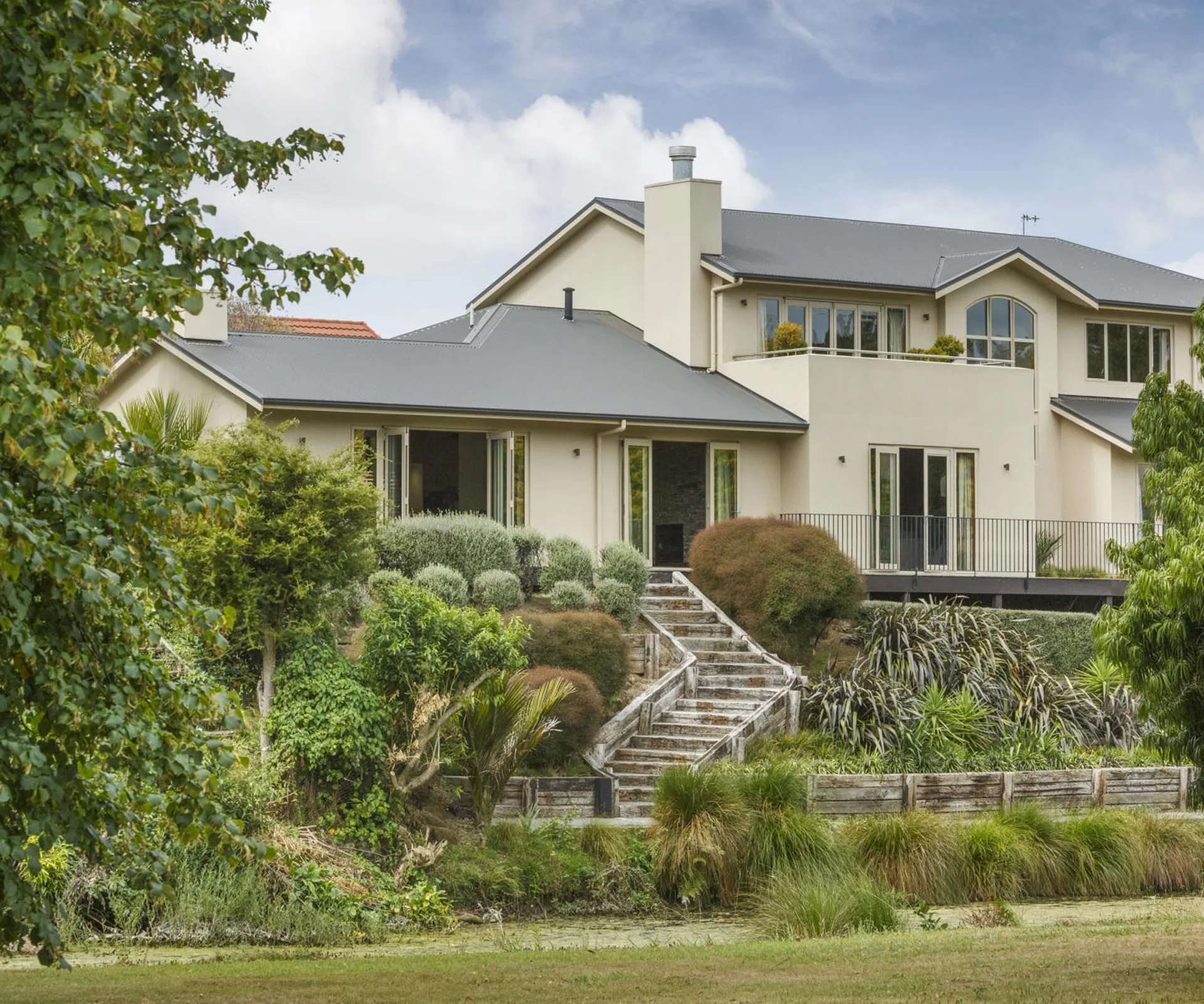 This 5-bedroom home epitomises luxury living by the Hokowhitu Lagoon