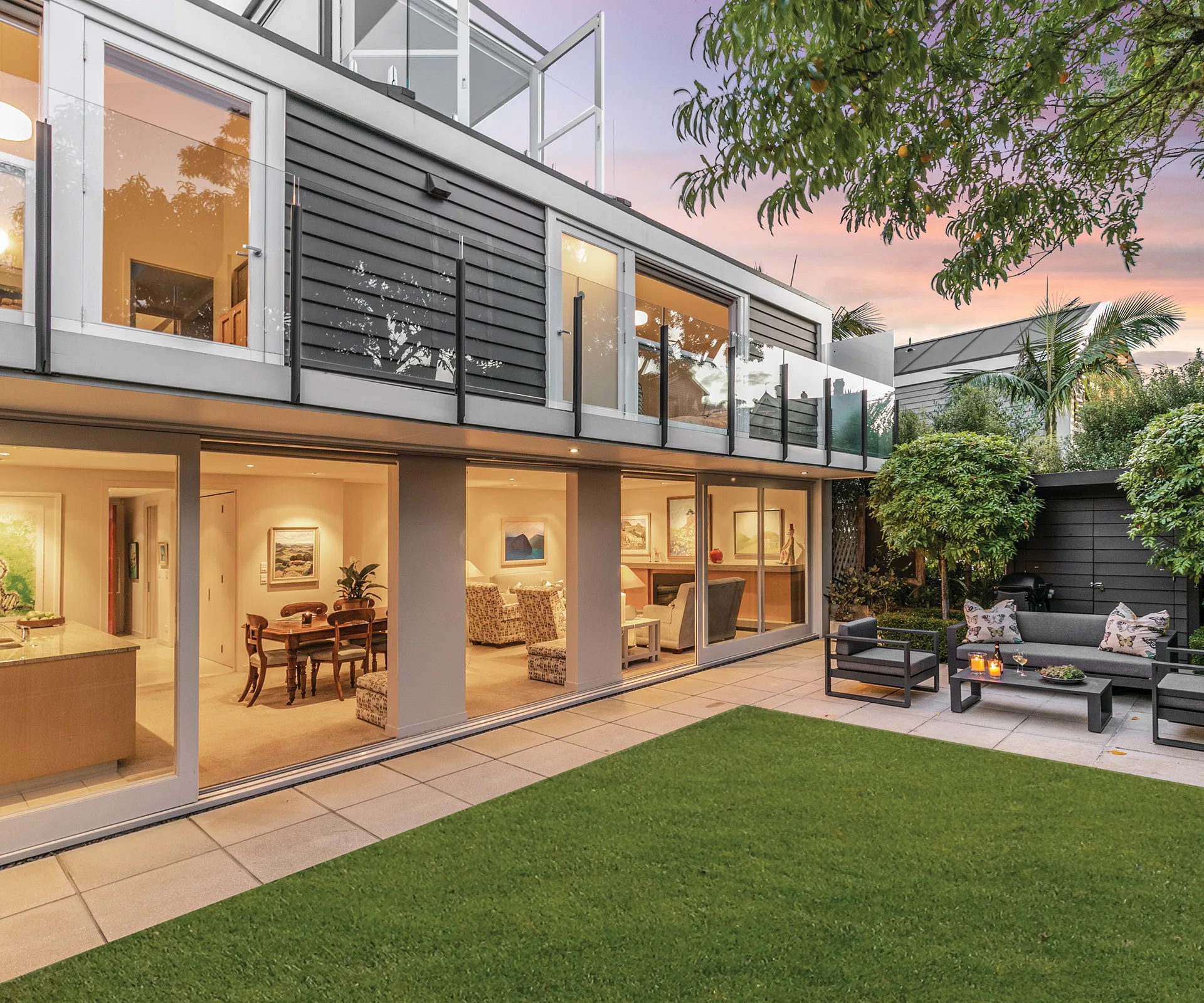 This architecturally designed new home has an enviable location