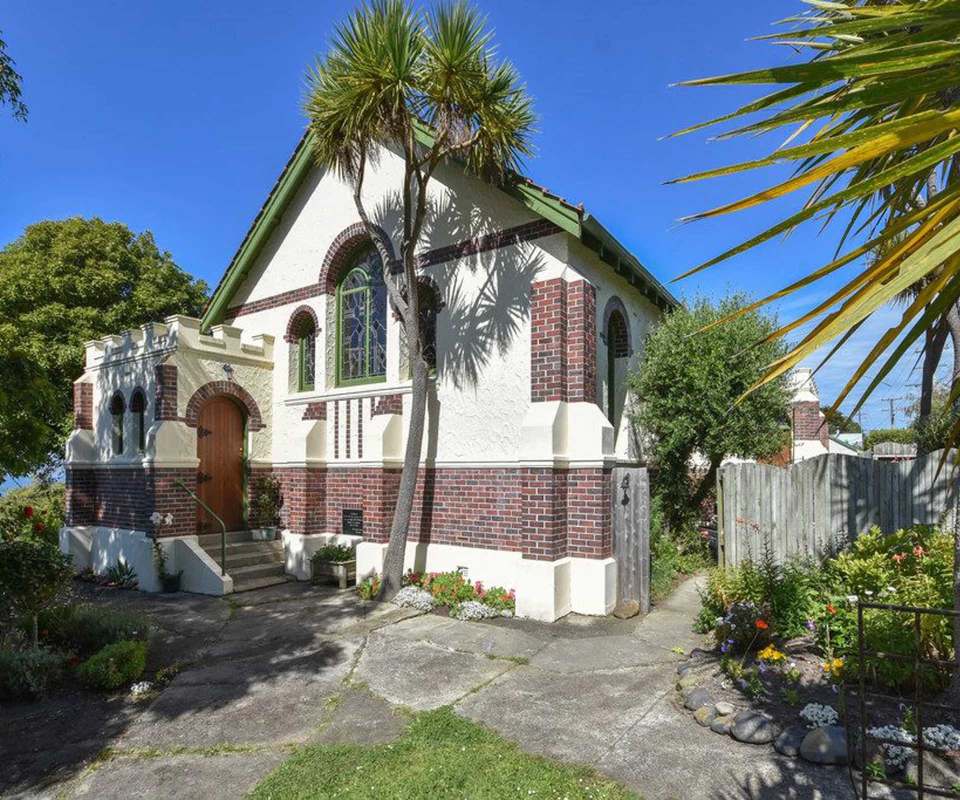 This beautifully converted church comes with spectacular sea views