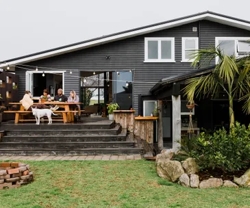 Recycled materials and op-shop finds give this home a sustainable edge