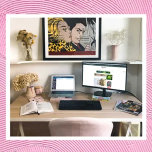 We tidied our desks to show you where we’re working from home