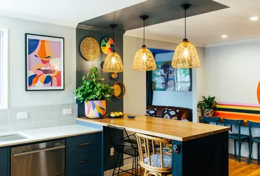 This colourful Greytown house has a painted mural on every wall