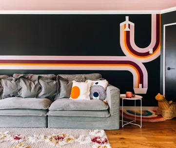 How to create a retro-inspired wall mural in your home