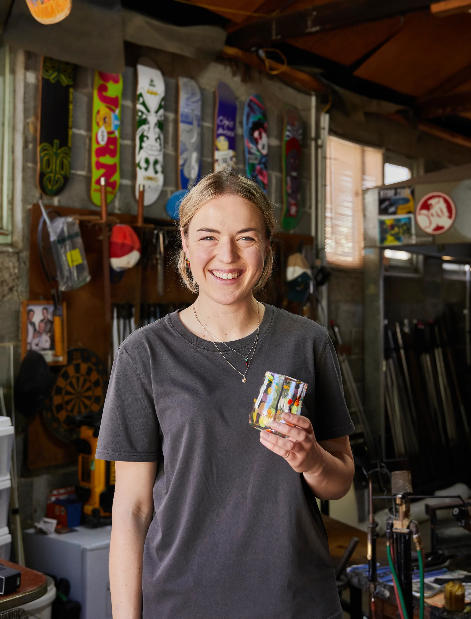 Kate Mitchell glass tumbler