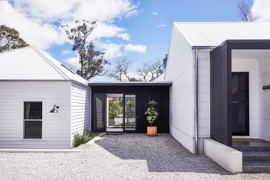 This heritage home is modernised using a monochrome palette