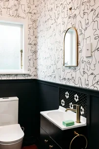 How to add some personality to your powder room with wallpaper