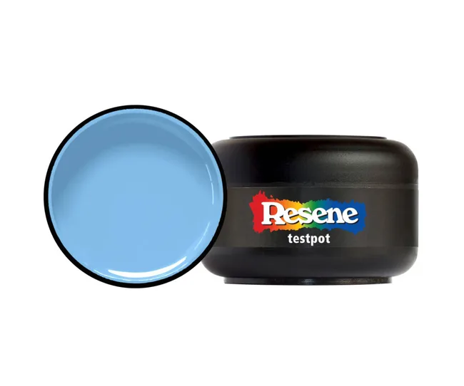 blue paint testpot