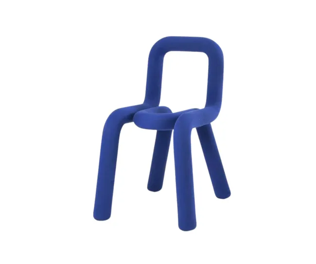 blue velvet chair to be used as decor