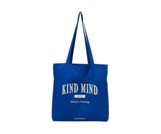 Blue tote bag