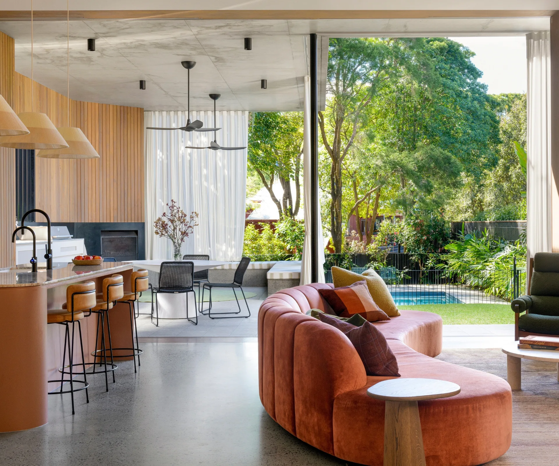 Take a tour of this sleek and colourful renovated heritage home