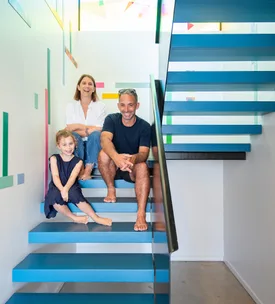 The second 2024 Resene Colour Home Awards finalist creates a stunning floating staircase