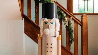 Get cracking: Whip up a larger-than-life nutcracker for the festive season