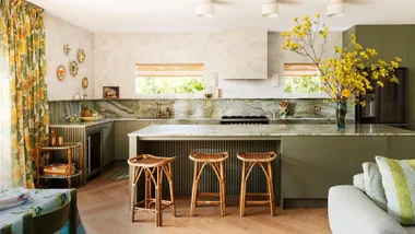 Bonnie And Neil Green Kitchen