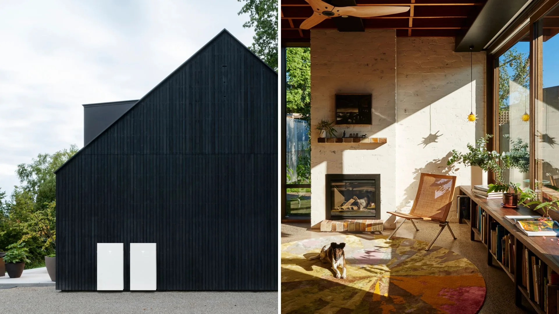 Side by side: sustainable exterior of a house