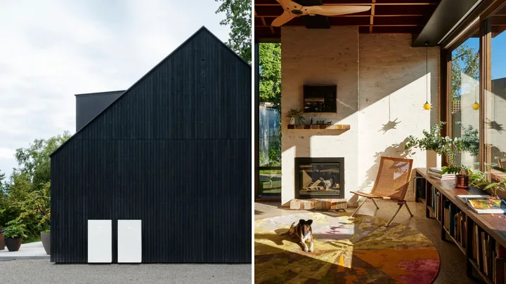Side by side: sustainable exterior of a house