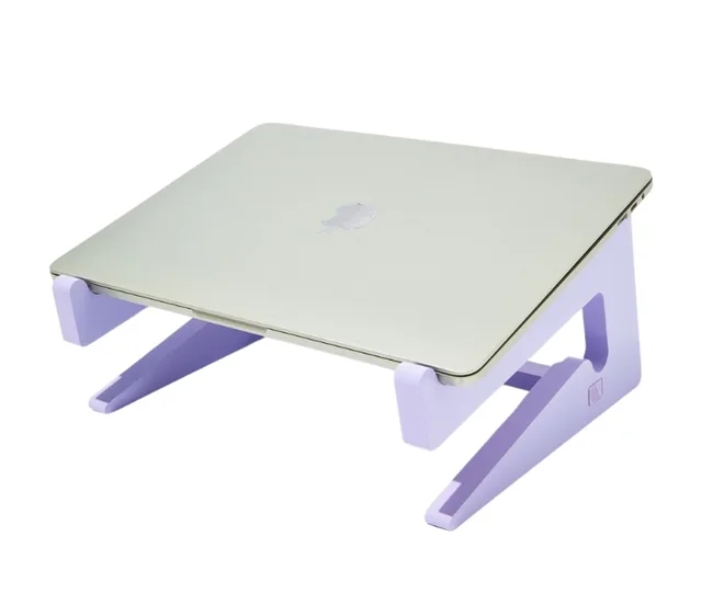 A lilac laptop stand