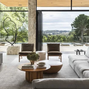 A rural farmhouse renovation creates warmth and light