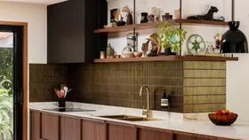 A creative duo transformed this tired bungalow into a colour-drenched, Japanese-inspired haven