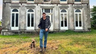 Andy Lee and Bec Harding are restoring a 150-year-old derelict mansion by the river in Melbourne