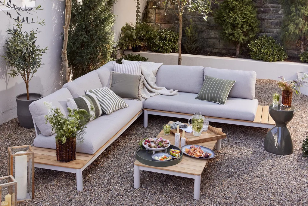 Entertaining outdoors with the Arthur Outdoor Sofa package from Freedom
