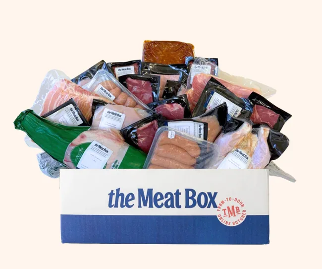 A Christmas meat hamper
