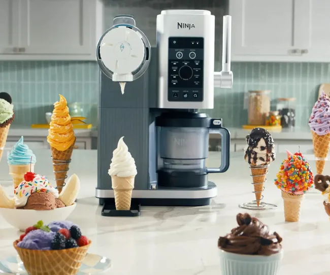 Ninja Swirl surrounded by ice creams