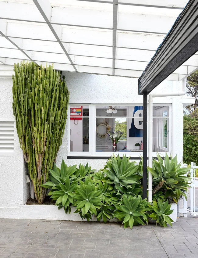 An outdoor courtyard-like area