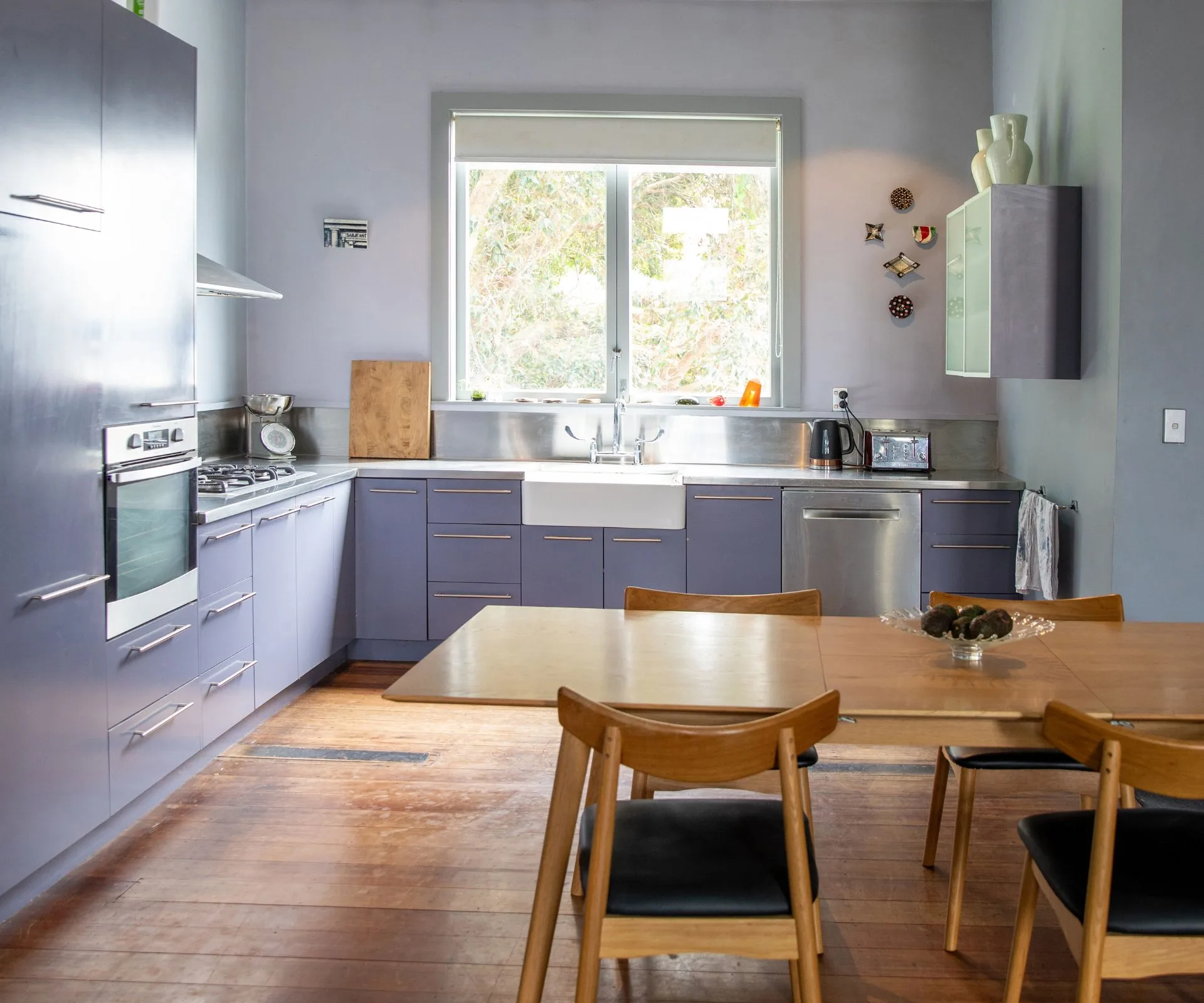 The Whanganui lodge lilac kitchen