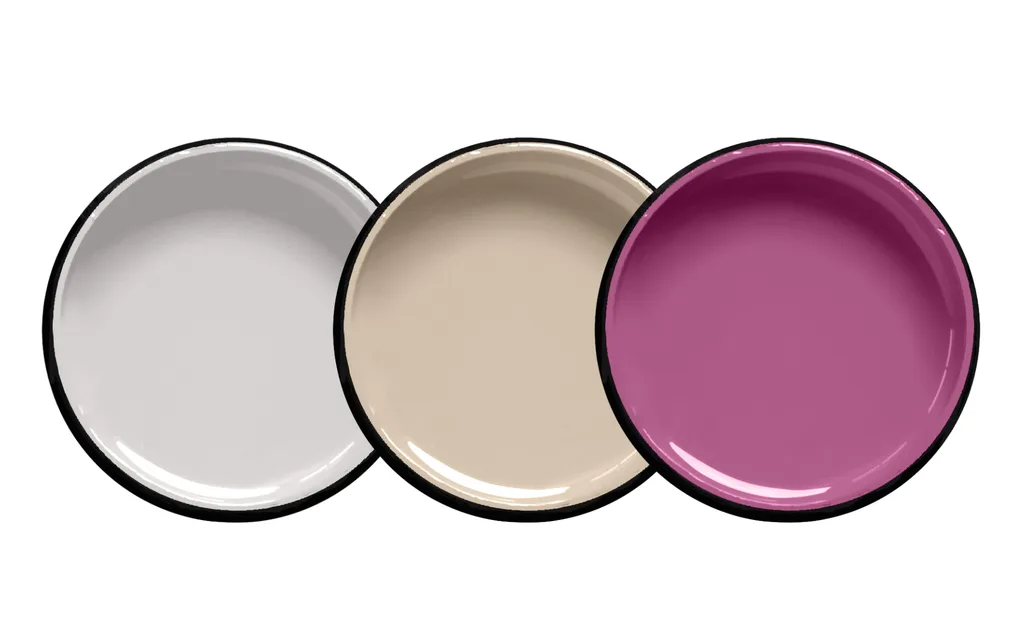 Resene colours: Resene Kinship, Resene Tua Tua, Resene Temptation