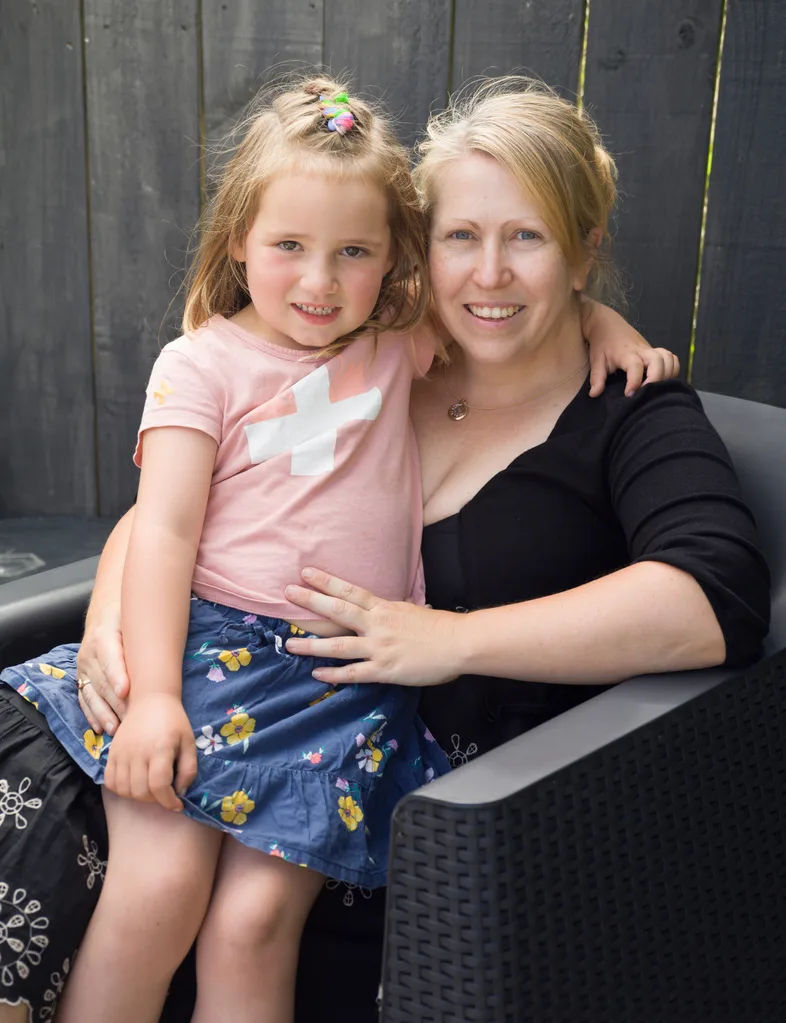 Mum Natalie Langley with her daughter Addie