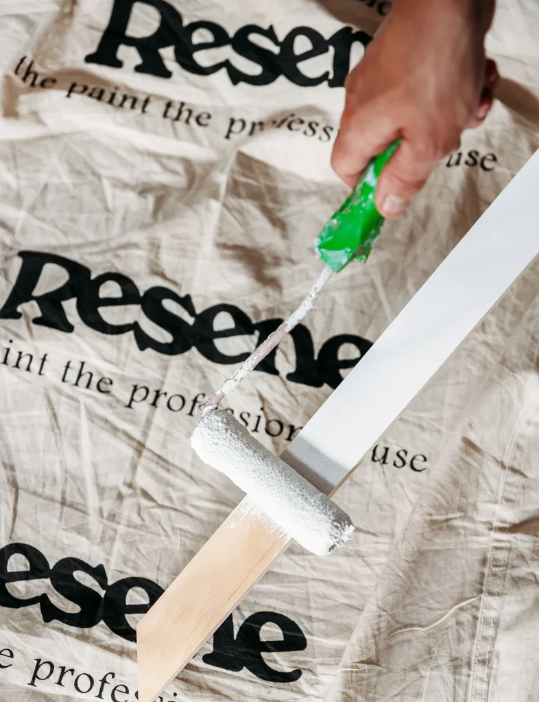 Prime the timber trims using Resene Quick Dry waterborne primer