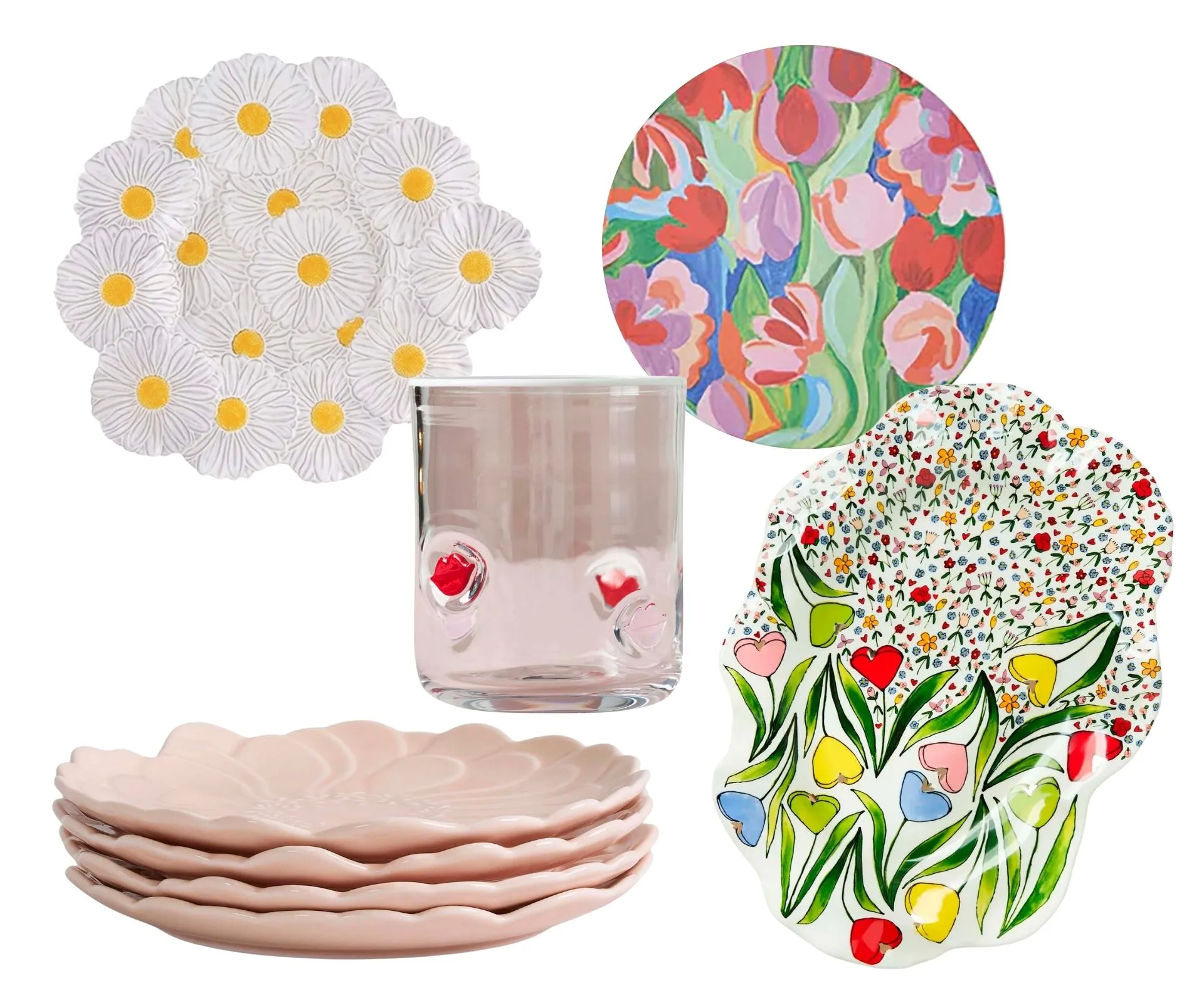five colourful products that create a romantic table setting