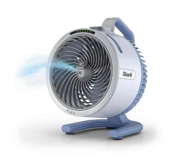 Shark portable fan in blue