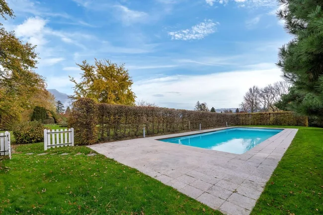 A view of a pool