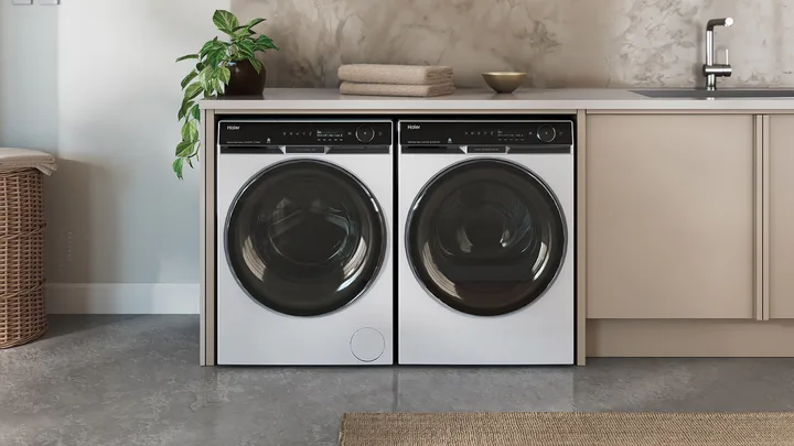 Be in to win a Haier Front Load Washer and Heat Pump Dryer valued at $4,798