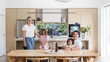 Content creator Skye Ross, her partner Mark and their two kids