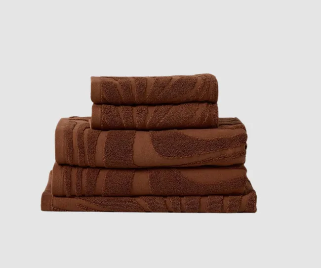 A set of brown towels