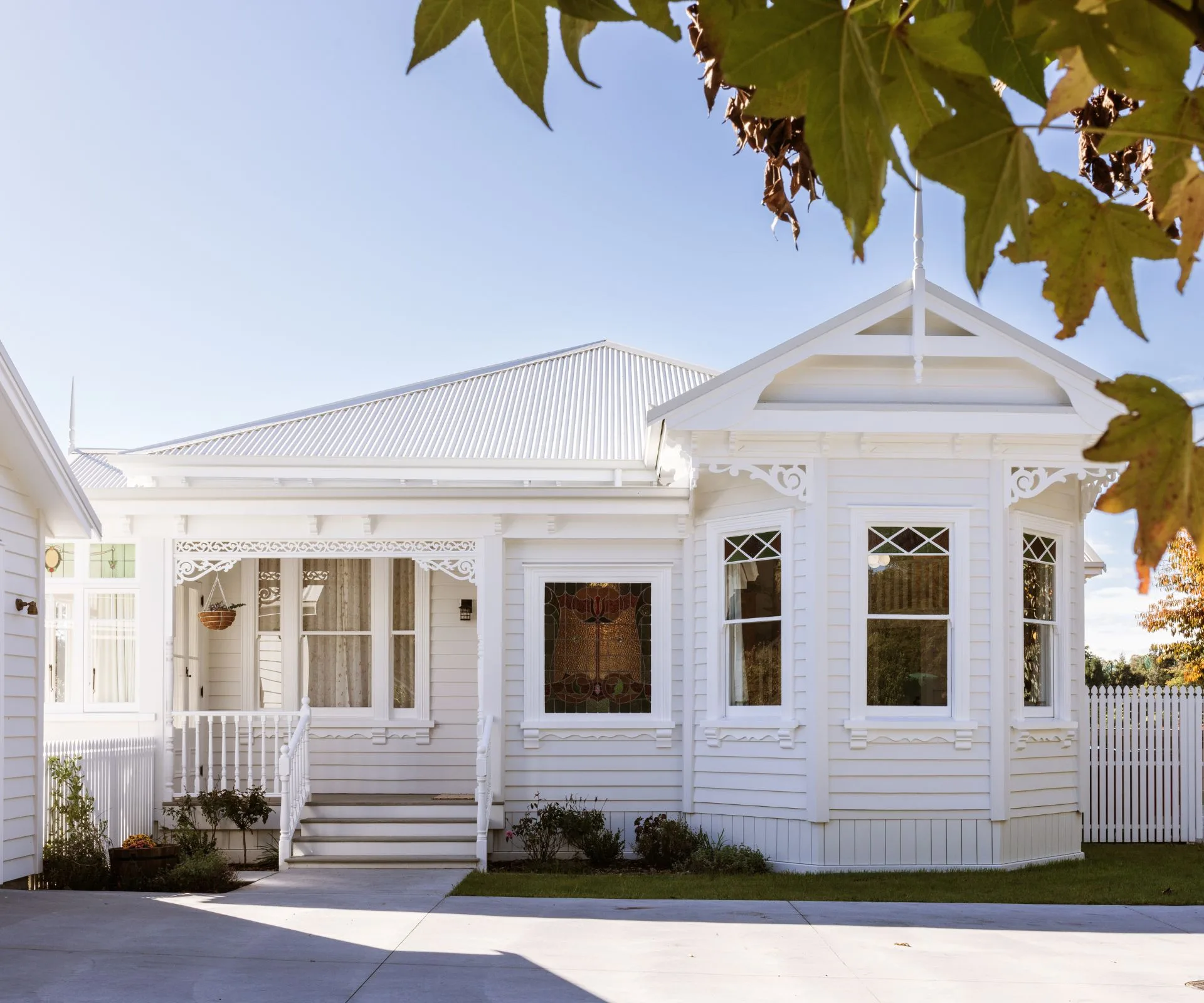 white villa house