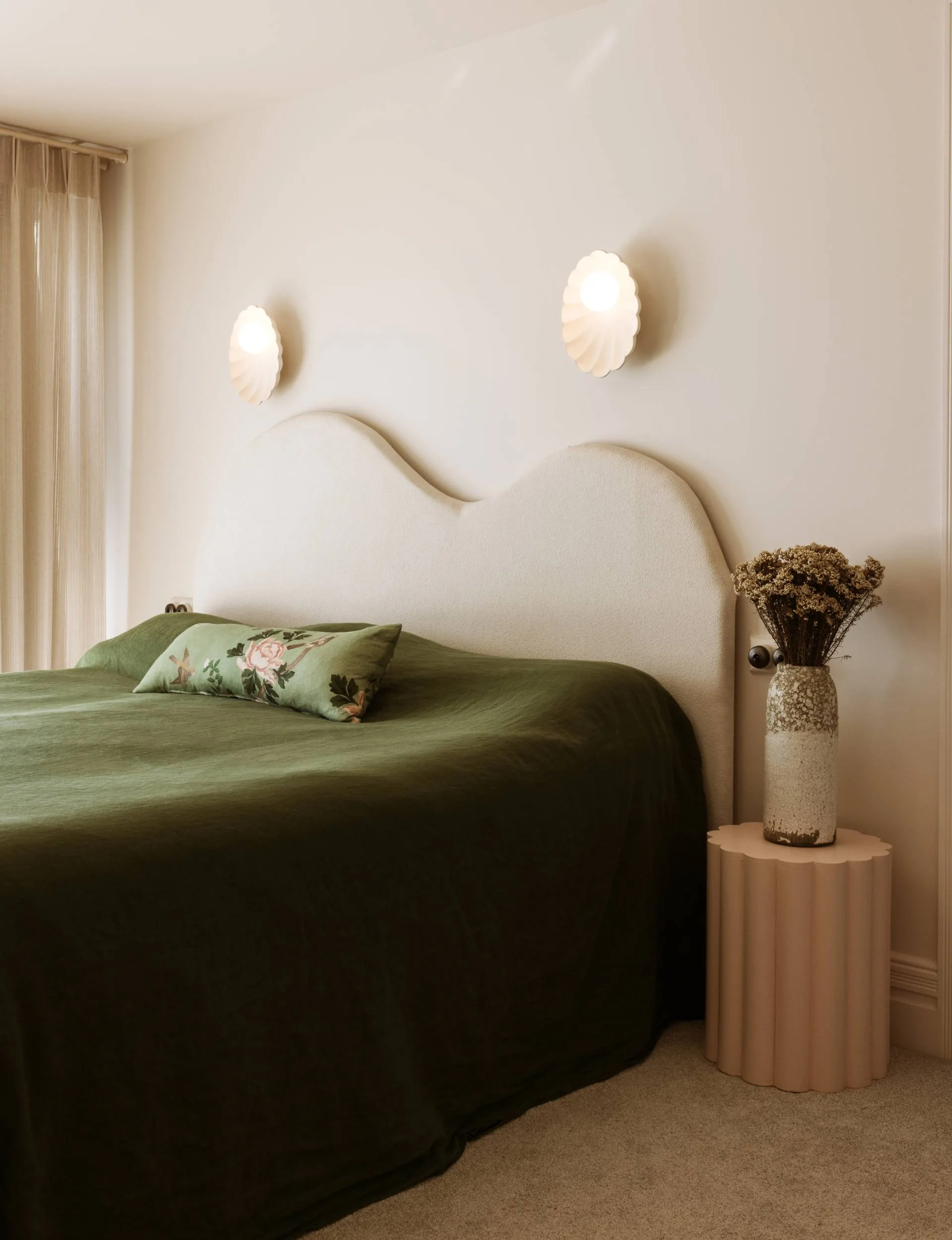 Green theme bedroom