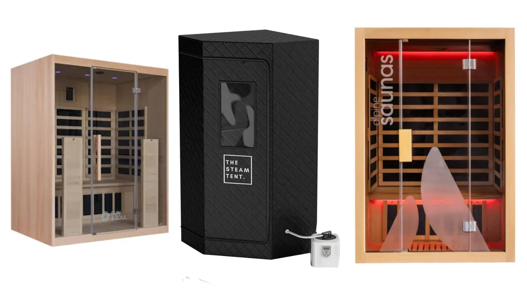 Three different sauna options